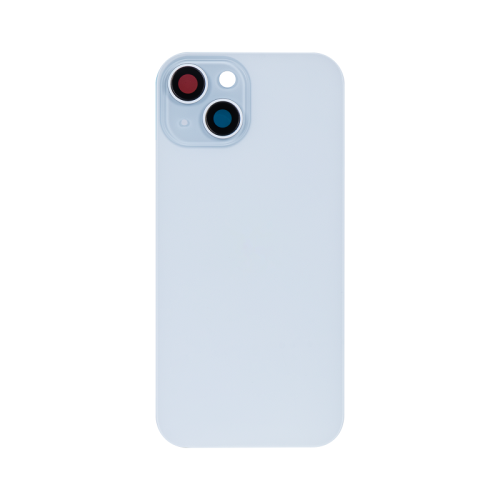 For iPhone 15 Extra Glass Blue (Enlarged Camera Frame) (excl. Logo)