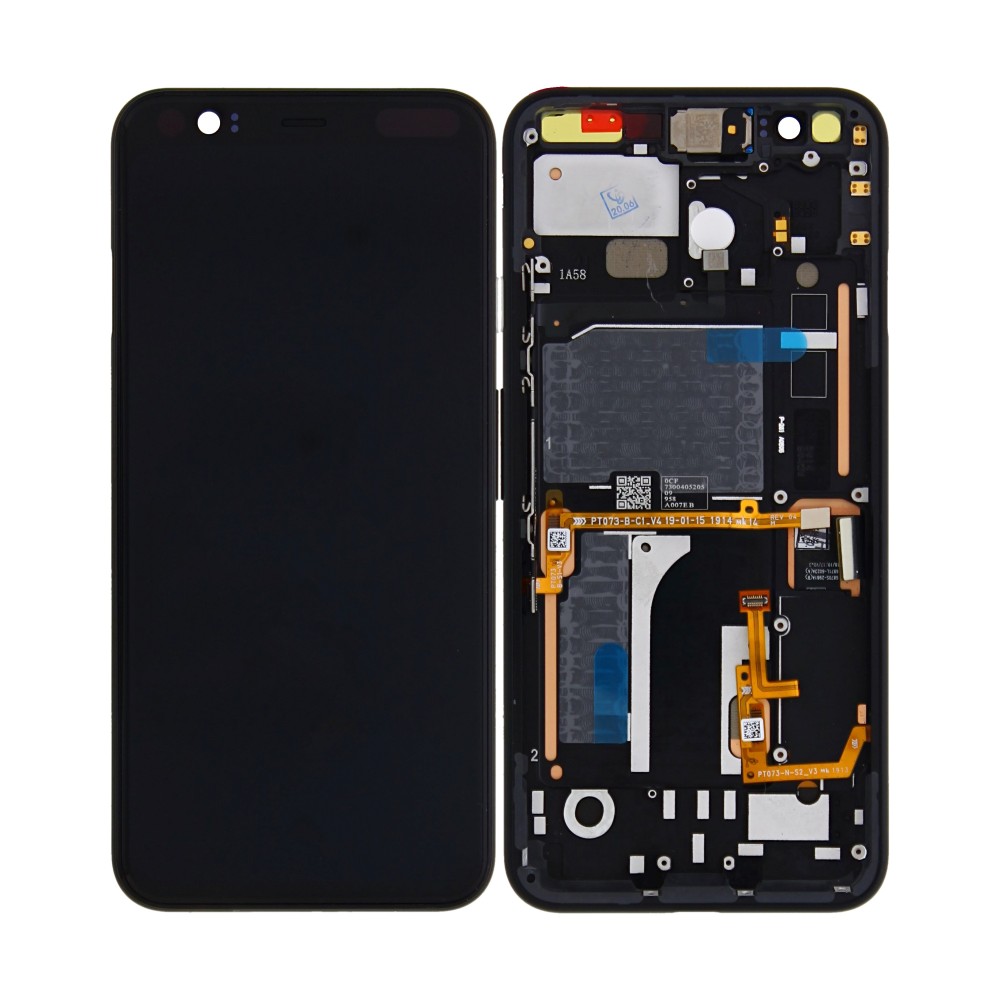 Google Pixel 4 Display + Digitizer + Frame OEM - Black