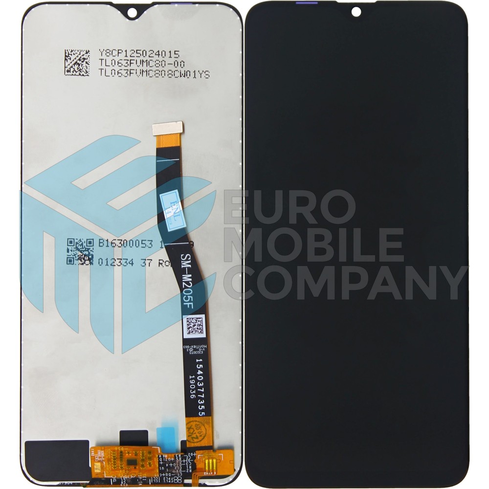 Samsung Galaxy M20 M205F Display And Digitizer Without Frame Black Soft-OLED