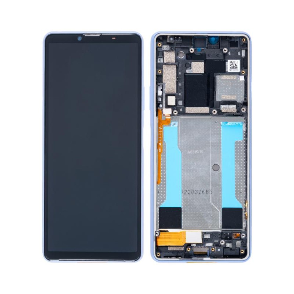 Sony Xperia 10 III (XQ-BT52) Display and Digitizer With Frame Blue Refurbished