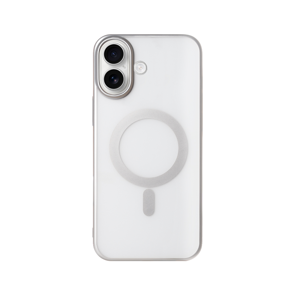 Rixus Instinct Mag Case For iPhone 16 Plus Silver