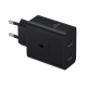 Samsung Charger 50W 2 ports (USB-C) With Cable Type-C To Type-C Black Service Pack EP-T5020XBEGEU