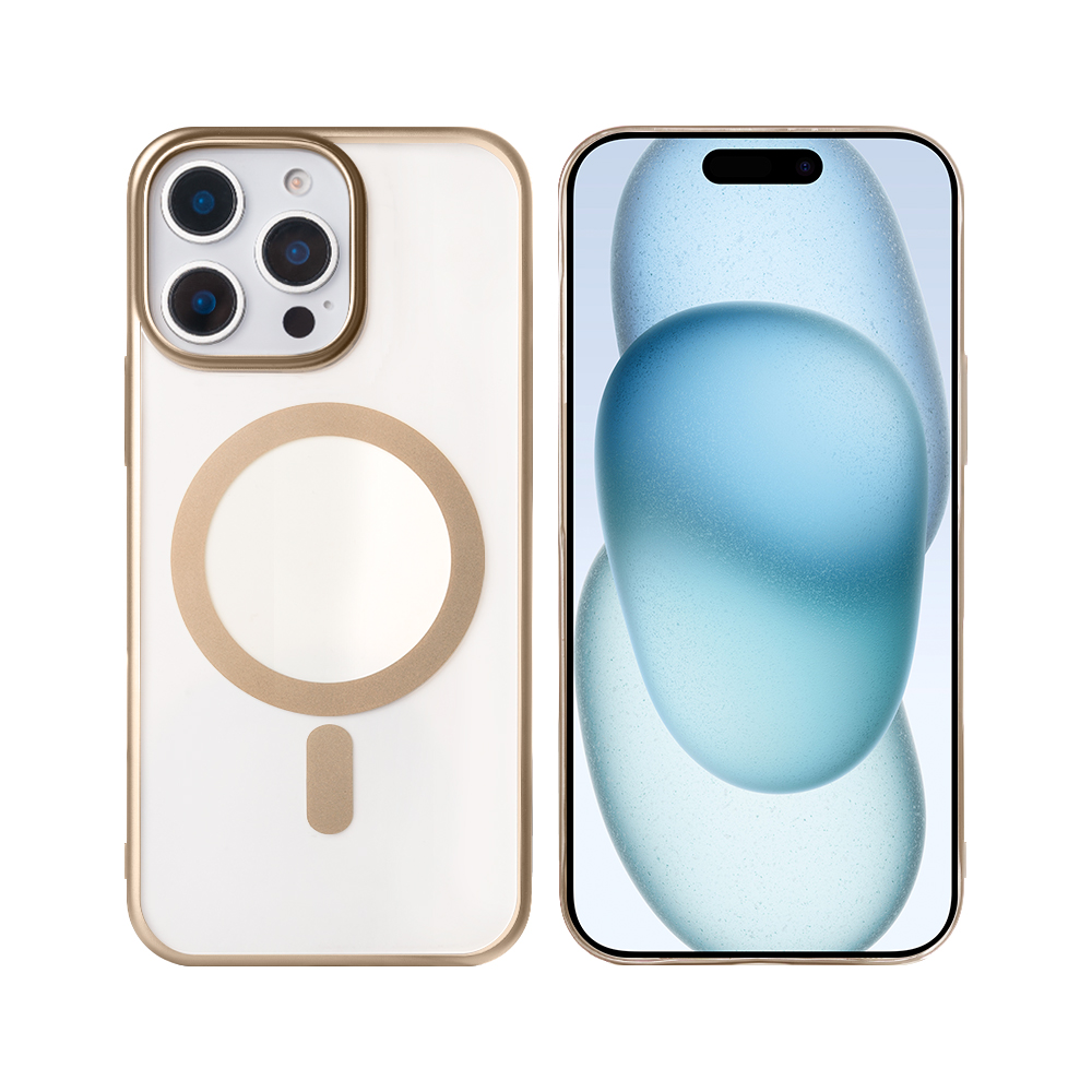 Rixus Instinct Mag Case For iPhone 12, 12 Pro Desert Titanium
