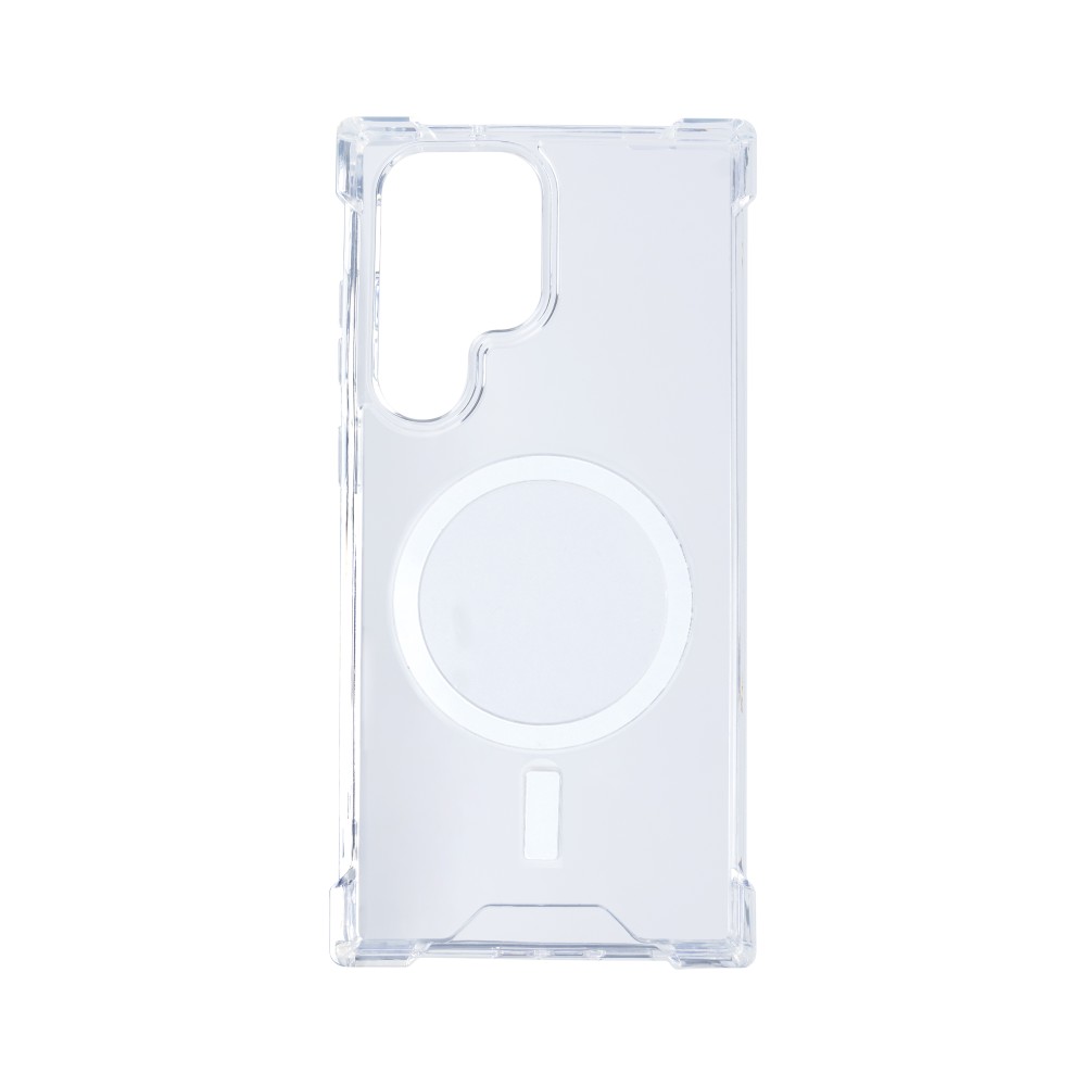 Rixus Anti-Burst Case With MagSafe For Samsung Galaxy S24 Ultra S928B Transparent