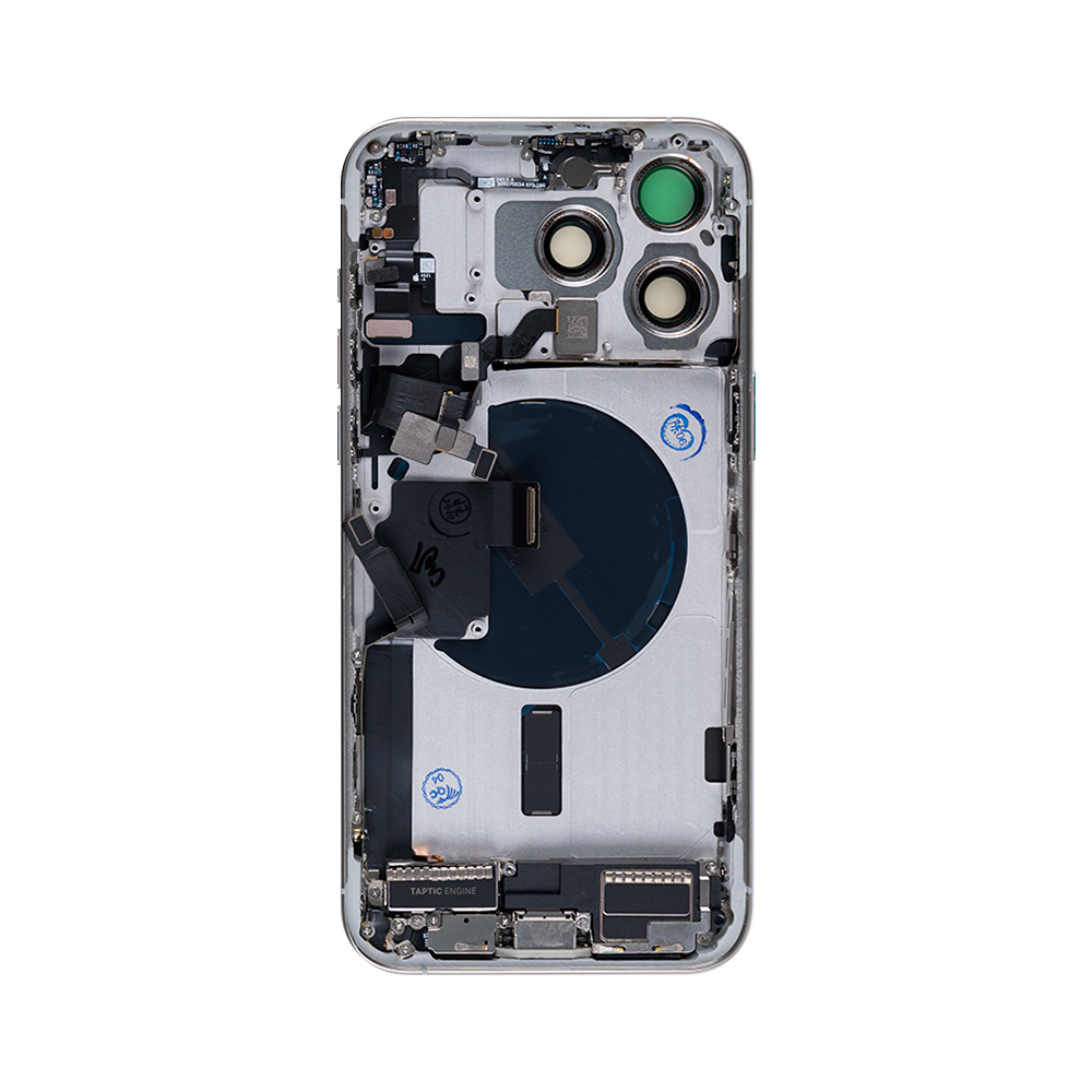 For iPhone 15 Pro Max Complete Housing Incl All Small Parts Without Battery And Back Camera White Titanium