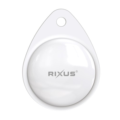 Rixus Rix Tag Apple MFi Certified Tracker Works with Apple Find My (iOS Only) White