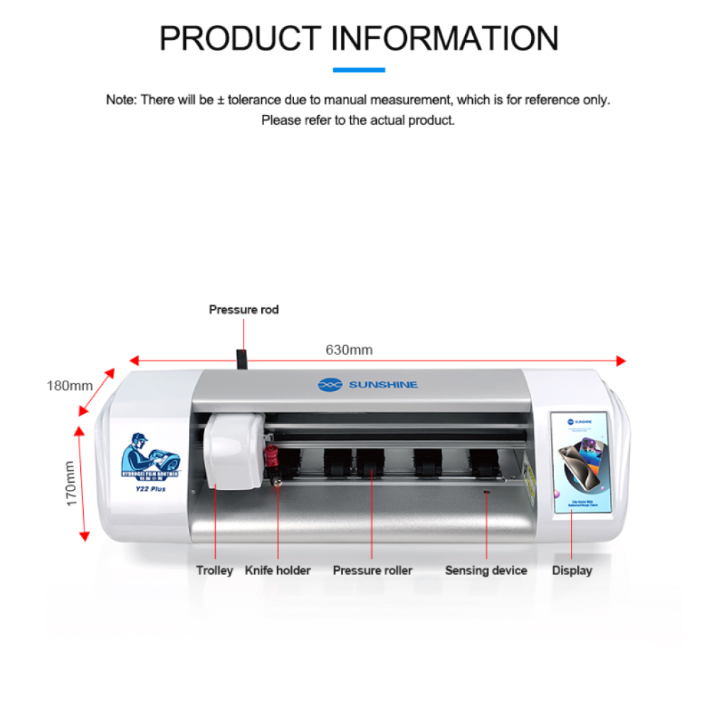 Sunshine Film Cutting Machine Unlimited Times For 16inch Y22 Plus