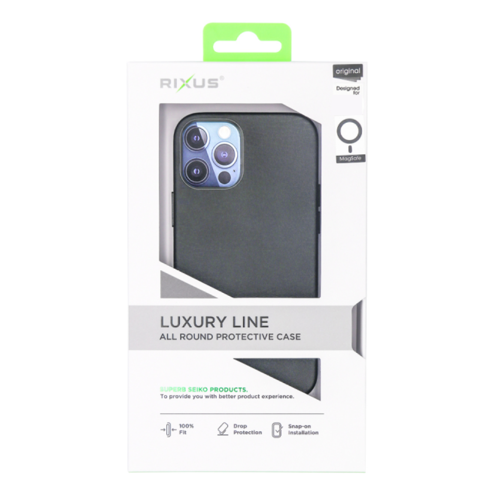Rixus Classic 02 Case With MagSafe For iPhone 13 Mini Black