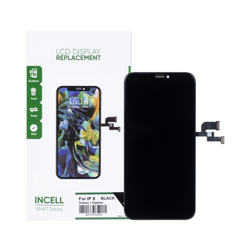 iPhone X Display + Digitizer Top Incell Quality - Black