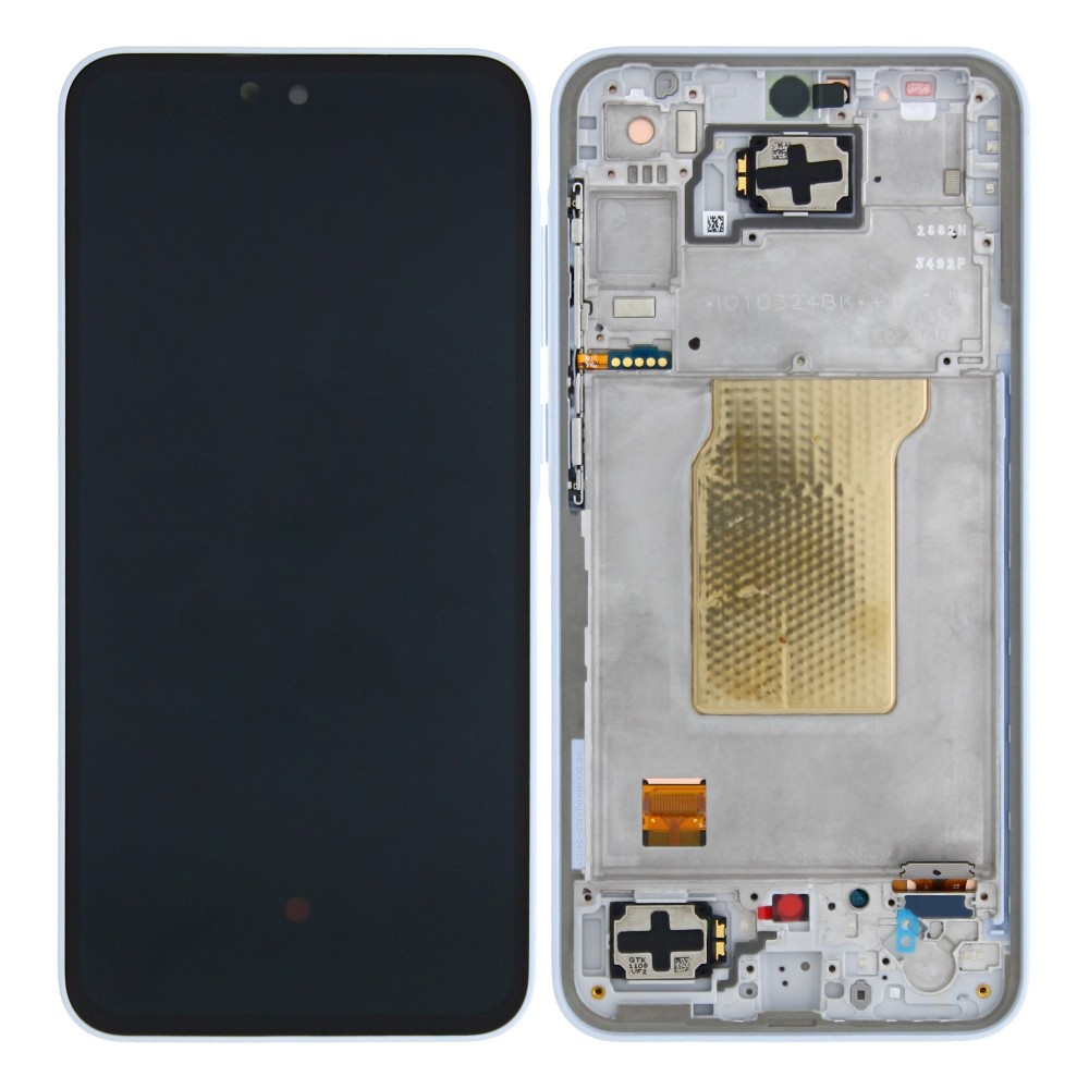 Samsung Galaxy A35 5G A356B Display And Digitizer With Frame Light Blue Pre Assembled