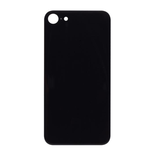 For iPhone 8 Extra Glass Black (Enlarged Camera Frame) (excl. Logo)