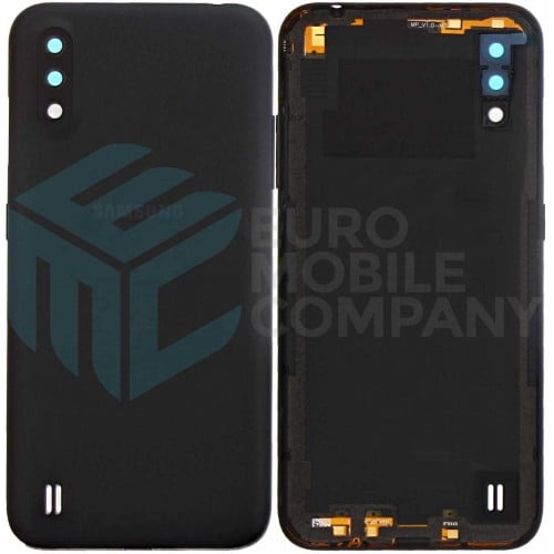 Samsung Galaxy A01 A015F Back Cover Black With Lens OEM