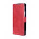 Rixus Wallet Case For Samsung Galaxy Z Fold 5 With Pen Holder Red