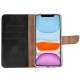 Rixus Bookcase For iPhone 11 Black