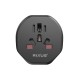 Rixus EU Travel Power Adapter RXHC27B - Black