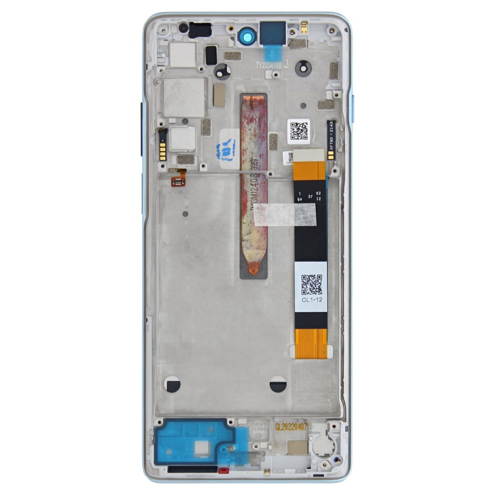 Motorola Moto G200 5G (XT2175) Display Complete + Fame (5D68C20182 / 5D68C20079) - Glacier blue