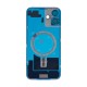 For iPhone 16 Plus Extra Glass Without NFC, Enlarged Camera Frame Ultramarine