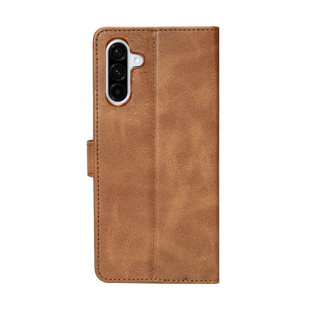 Rixus Bookcase For Samsung Galaxy A36 A366B Light Brown