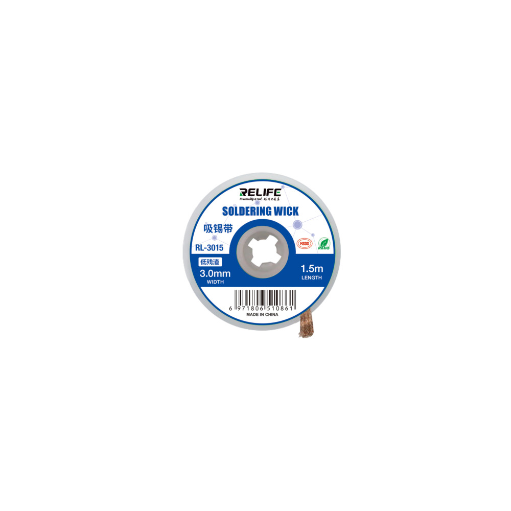 ReLife RL-3015 Soldering Wick 3.0 mm