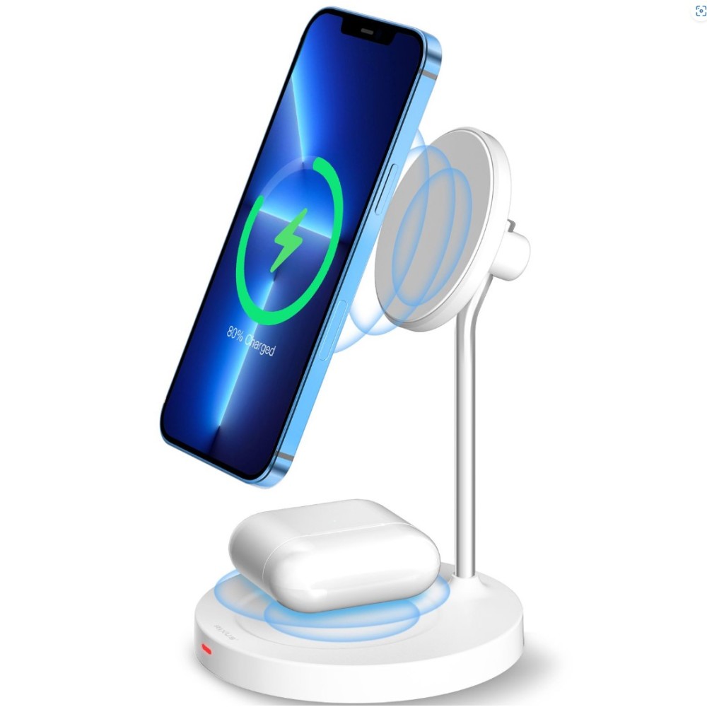 Rixus RXWC45A Wireless Charging Stand 15W White