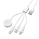 Rixus RXU843 4-1 Charging Cable 120CM White