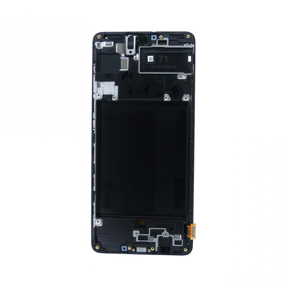 Samsung Galaxy A71 A715F Display and Digitizer With Frame Black Soft-OLED