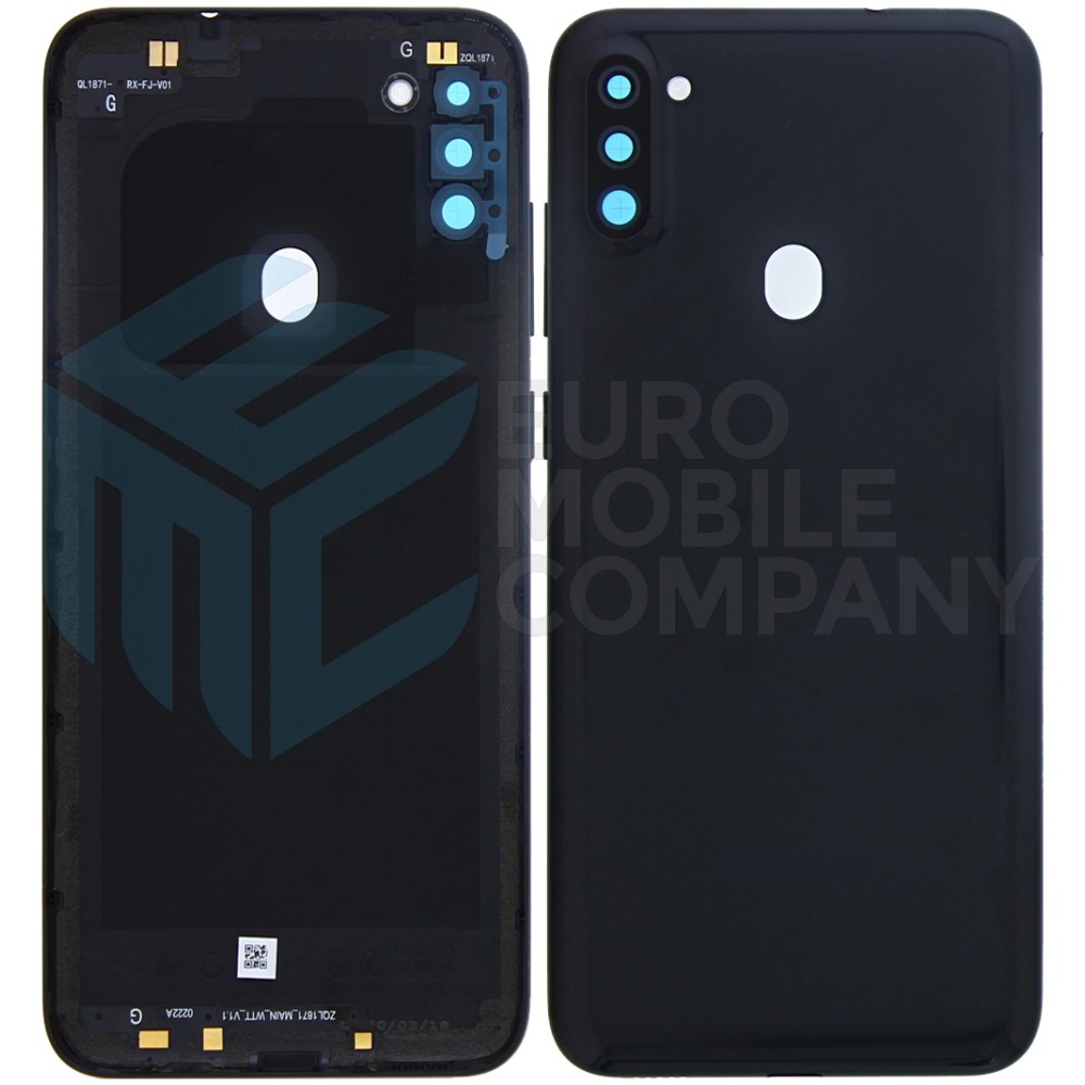 Samsung Galaxy A11 A115F Back Cover Black With Lens OEM