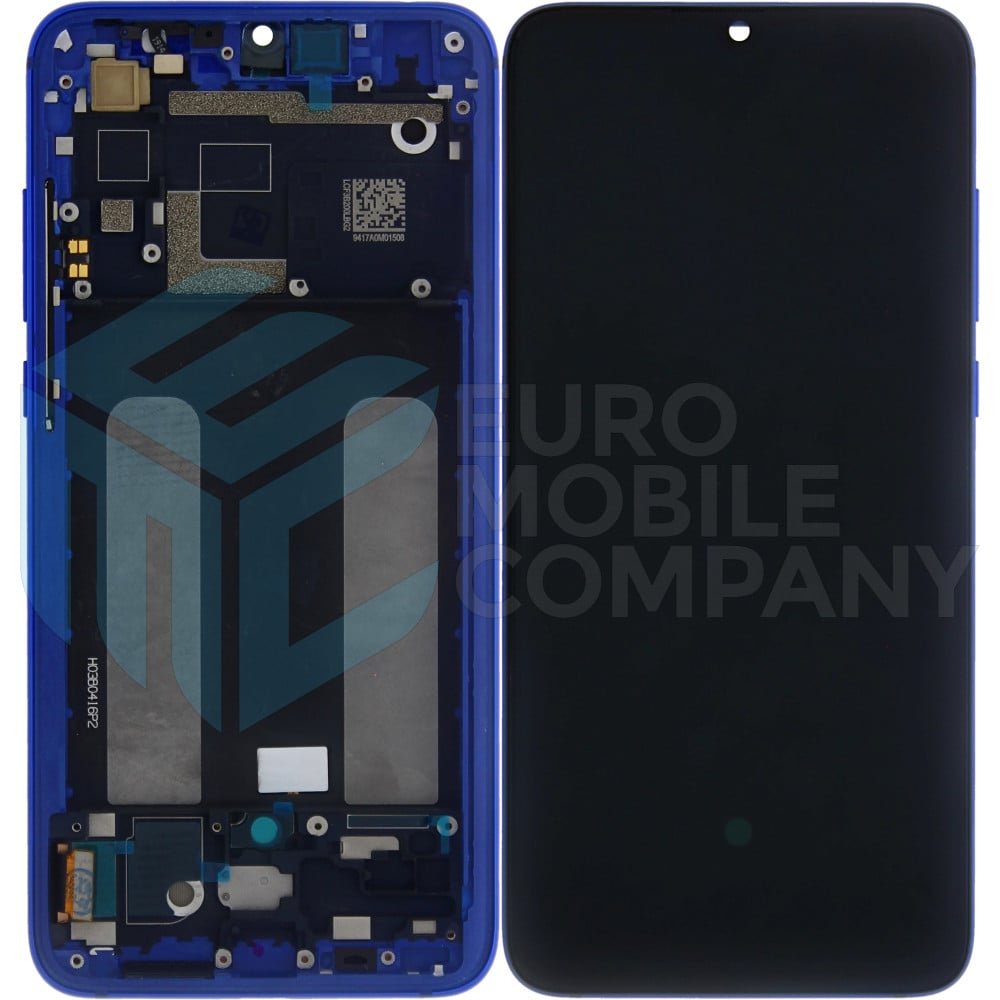 Xiaomi Mi 9 Lite Display + Digitizer + Frame (OEM) - Blue