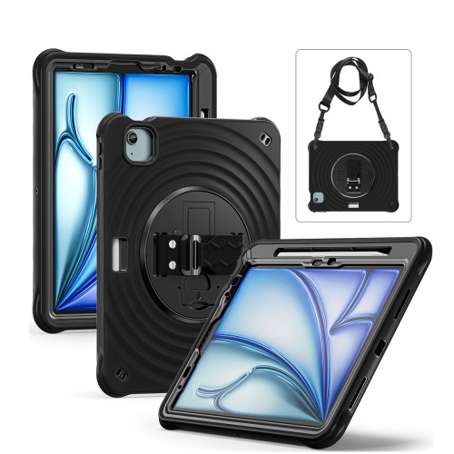 Rixus RXTC08 Anti Shock Case For iPad 7, 8, 9 10.2" (2019, 2020, 2021) Black