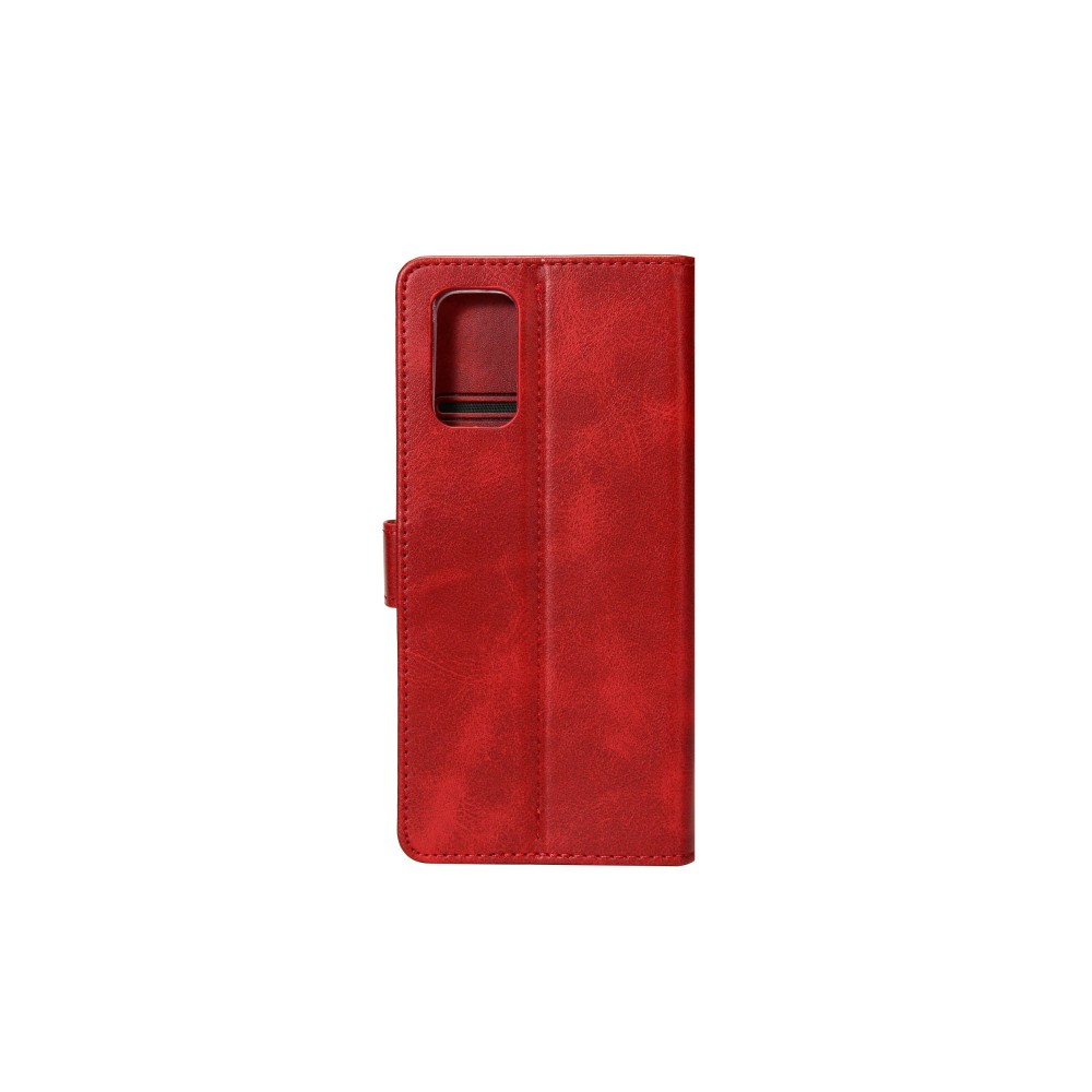 Rixus Bookcase For Samsung Galaxy S23 FE S711B Dark Red