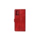 Rixus Bookcase For Huawei Mate 20 Pro (LYA-L09, LYA-L29) Dark Red