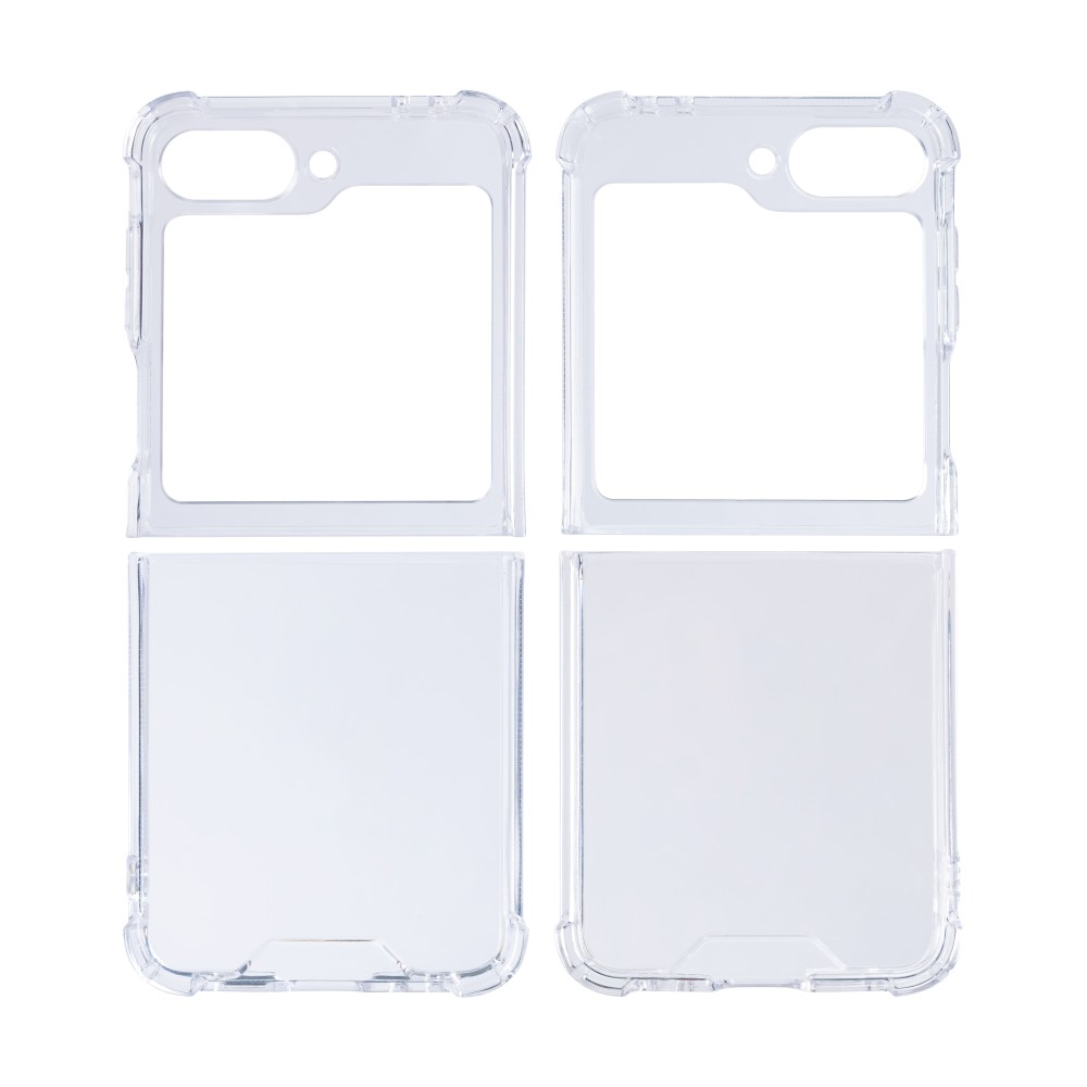 Rixus For Samsung Galaxy Z Flip6 Anti-Burst Case Clear