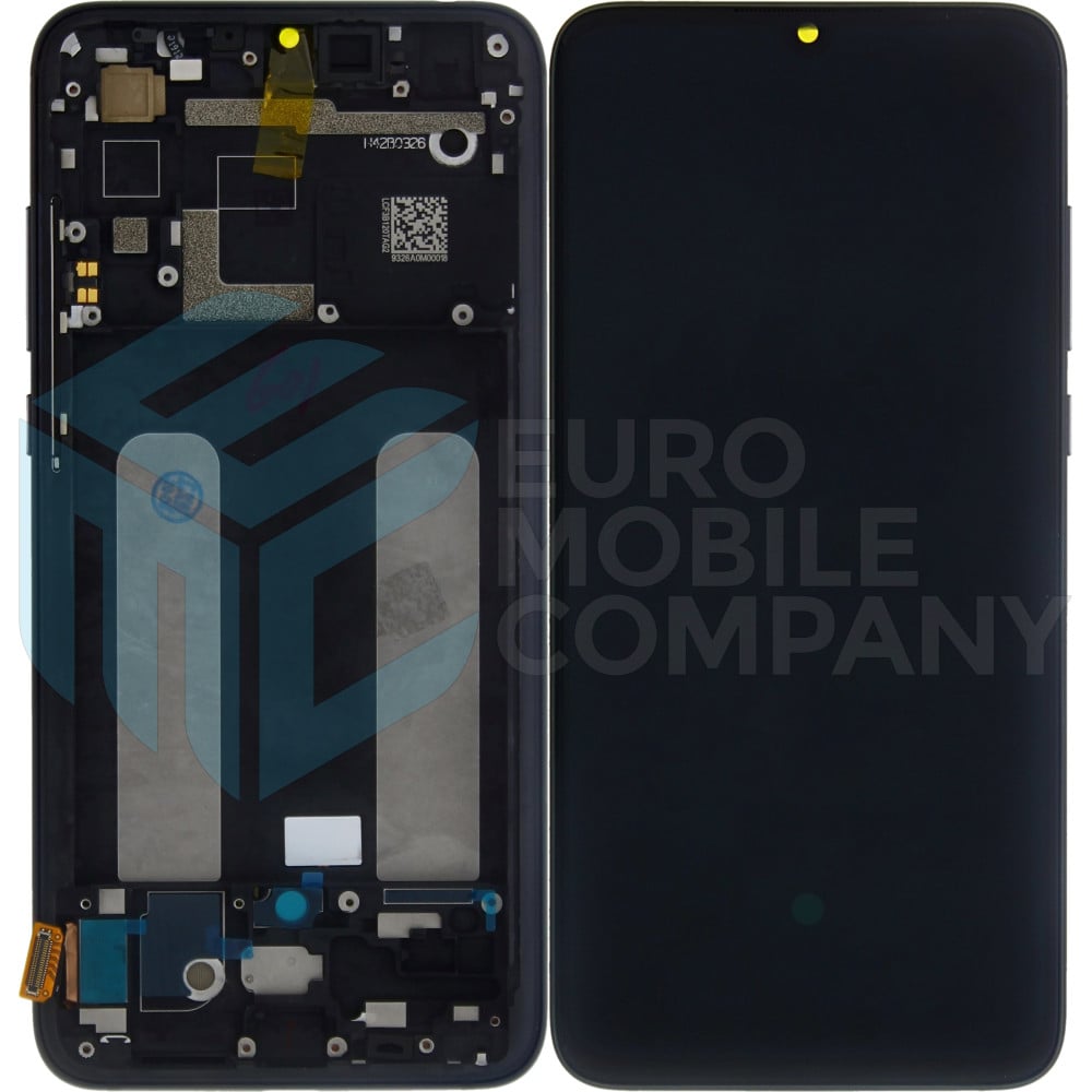 Xiaomi Mi 9 Lite Display + Digitizer + Frame (OEM) - Black