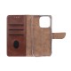 Rixus Bookcase For iPhone 16 Pro Brown