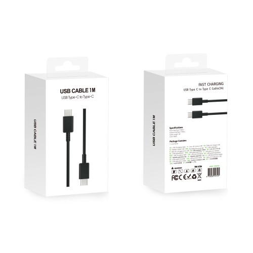 Fast Charging Cable US5001M USB-C To USB-C 100CM Black