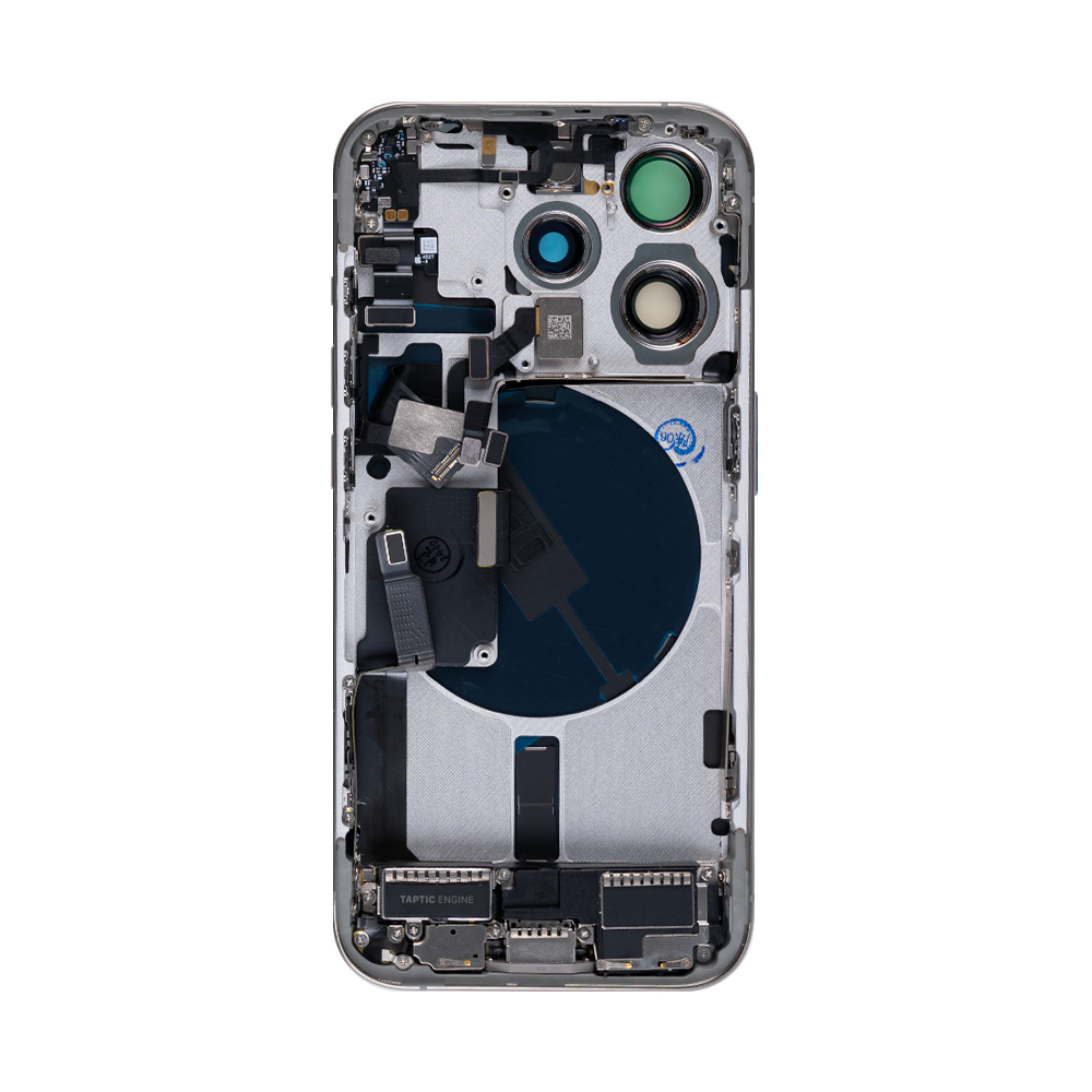 For iPhone 15 Pro Complete Housing Incl All Small Parts Without Battery And Back Camera Natural Titanium