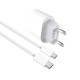 GaN USB-C Power Adapter CH3126 USB-C To USB-C Cable 100CM 35W White