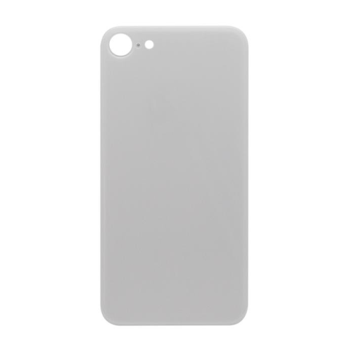 For iPhone 8 Extra Glass White (Enlarged Camera Frame) (excl. Logo)