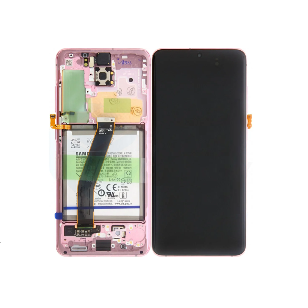 Samsung Galaxy S20/S20 5G SM-G980F/SM-G981F (GH82-22127C) Display Complete + Battery - Cloud Pink