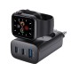 Rixus RXHC40 43W Charging Block For iWatch, iPhone, Airpods Black