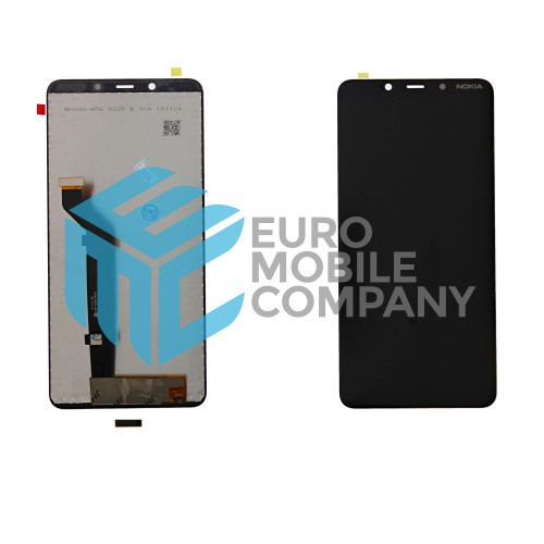 Nokia 3.1 Plus Display + Digitizer Complete - Black