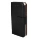 Rixus Bookcase For iPhone 5, 5S Black