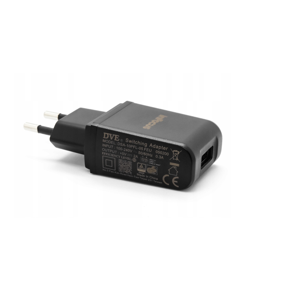 DVE DSA 5PFK-05 FEU Power Adapter 1A Output - Black