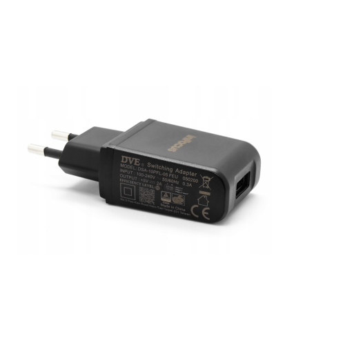 DVE DSA 5PFK-05 FEU Power Adapter 1A Output - Black