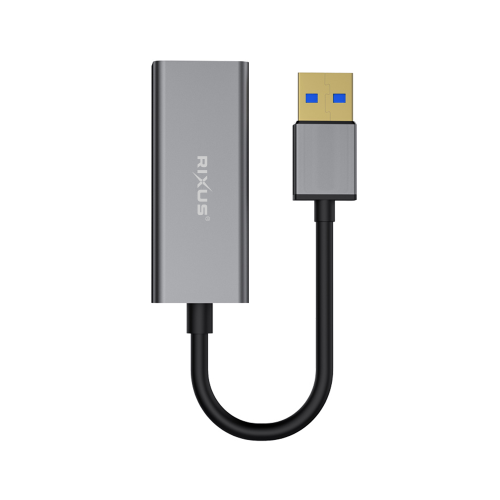 Rixus USB to Ethernet Gigabit Adapter RXEA02 - Grey