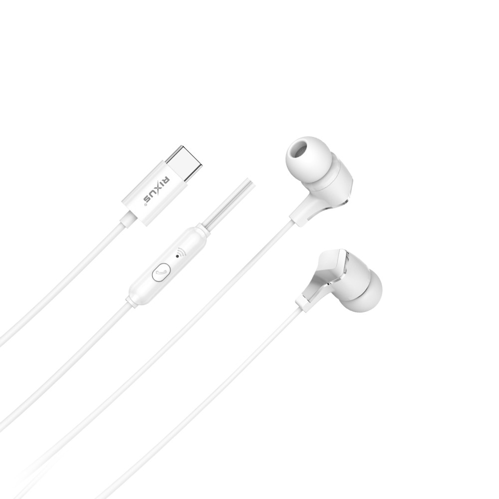 Rixus RXHD18C Stereo In-Ear Type-C Earphone