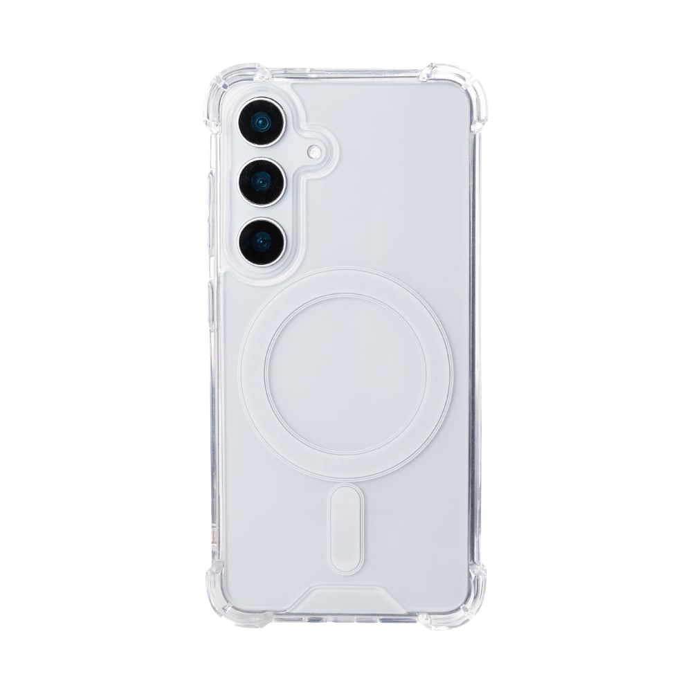 Rixus Anti-Burst Case With MagSafe For Samsung Galaxy S25 Plus S9360 Transparent